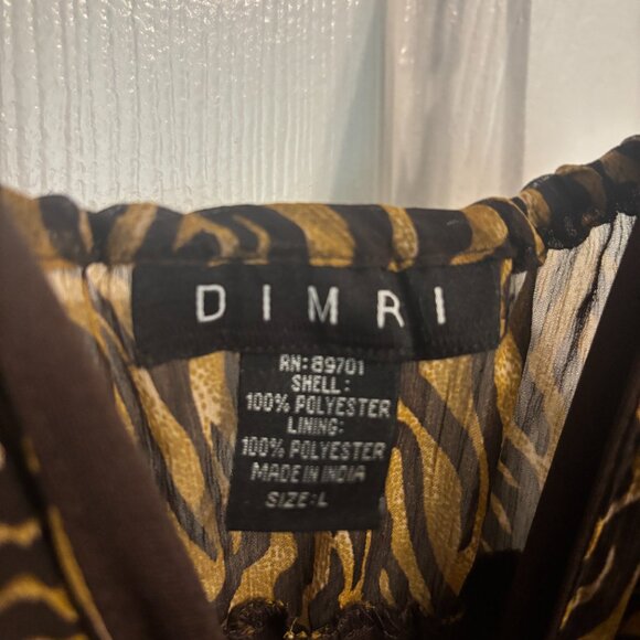 Women's Dress - Dimri Brand - Zebra Print - Size L - Picture 5 of 6